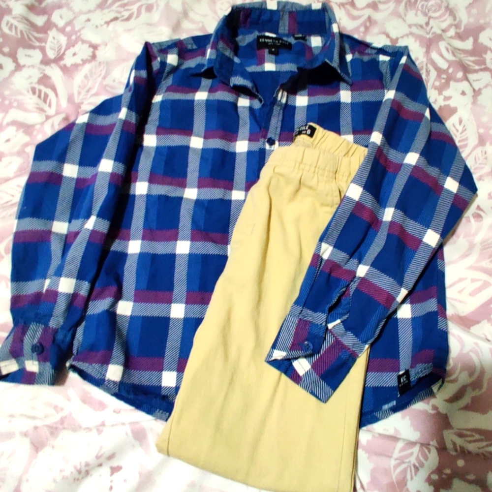 Boy's Kenneth Cole Shirt and Pants Set, Size 6